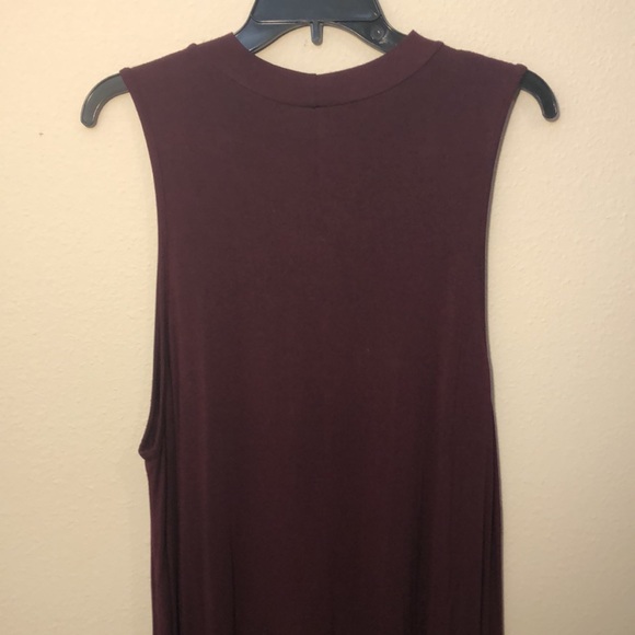 Vibe Dresses Vibe Sportswear Maroon Sleeveless Dress Poshmark